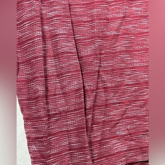 Billy Reid Medium Heather Red Mock Collar Henley Long Sleeve Button Shirt - Picture 5 of 12